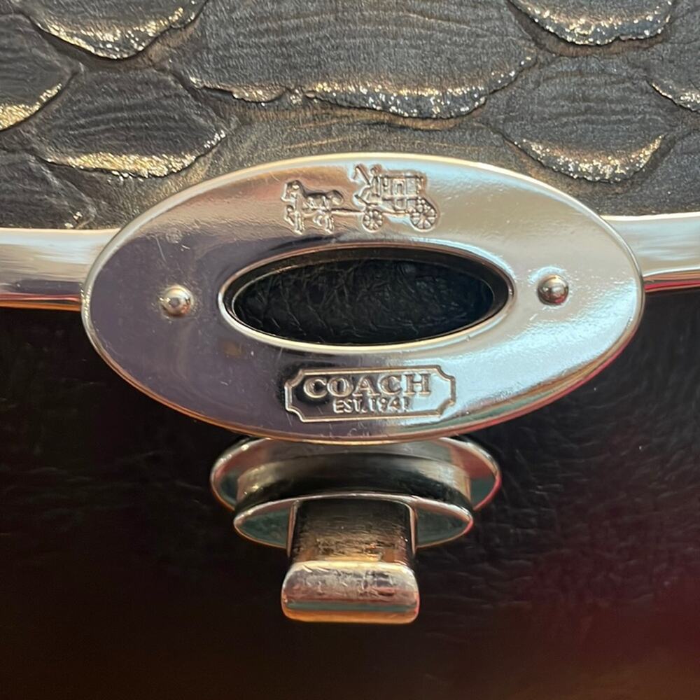 Coach Madison Python Glitter Shoulder Bag - EUC - Picture 12 of 13